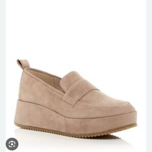 Eileen Fisher Suede Platform Loafer
